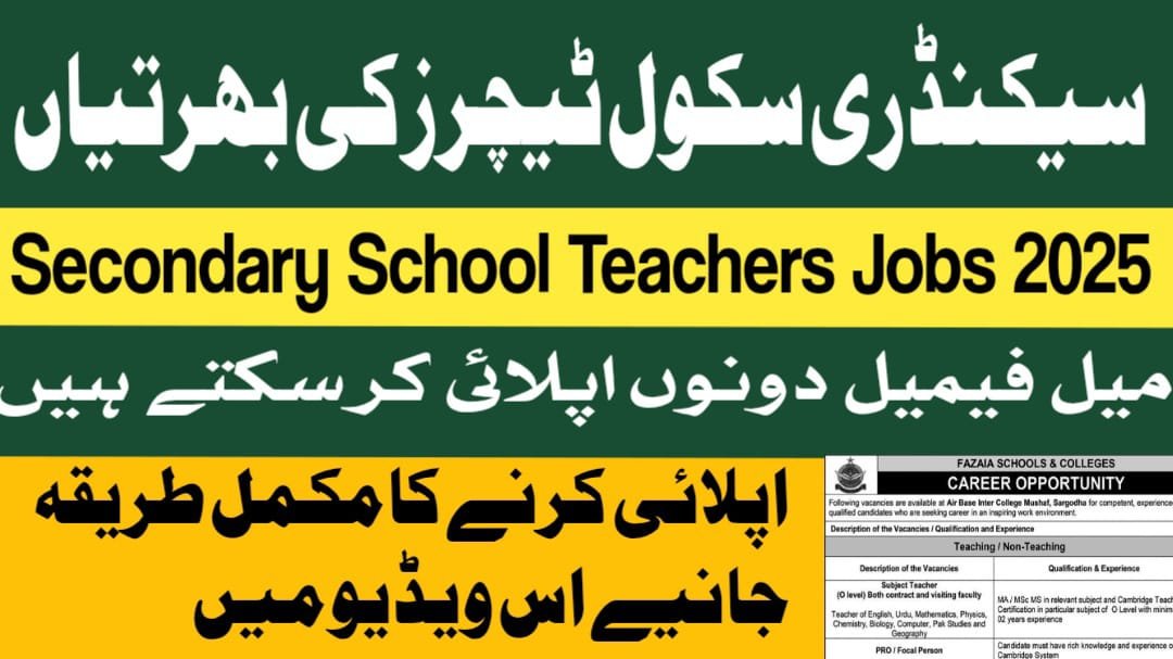 SST Teachers Jobs Announced