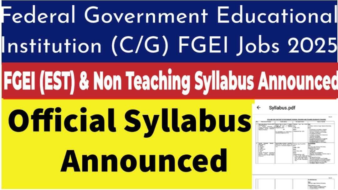 FGEI Elementary School Teacher EST 192 Posts Syllabus October2025