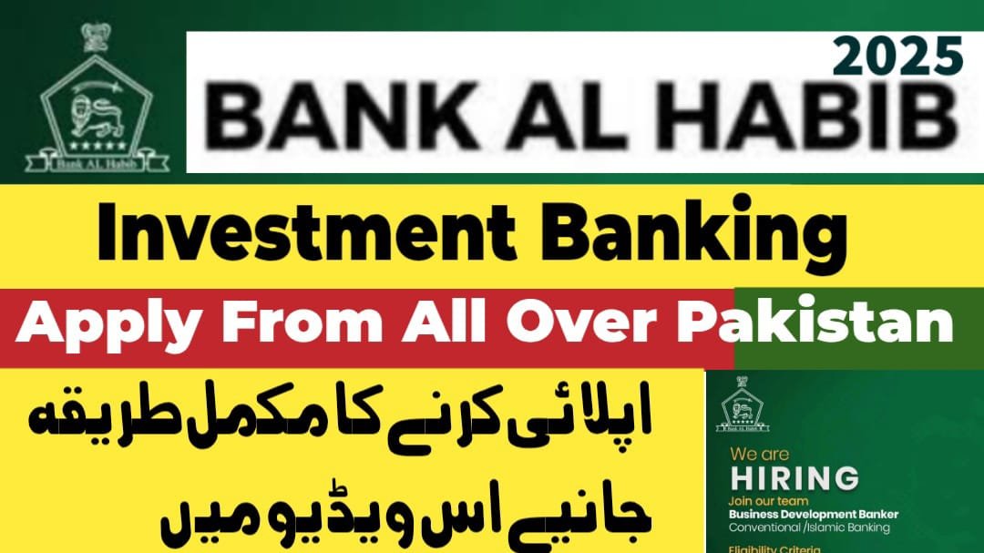 Bank Al Habib Investment Banking Jobs November 2025 Latest