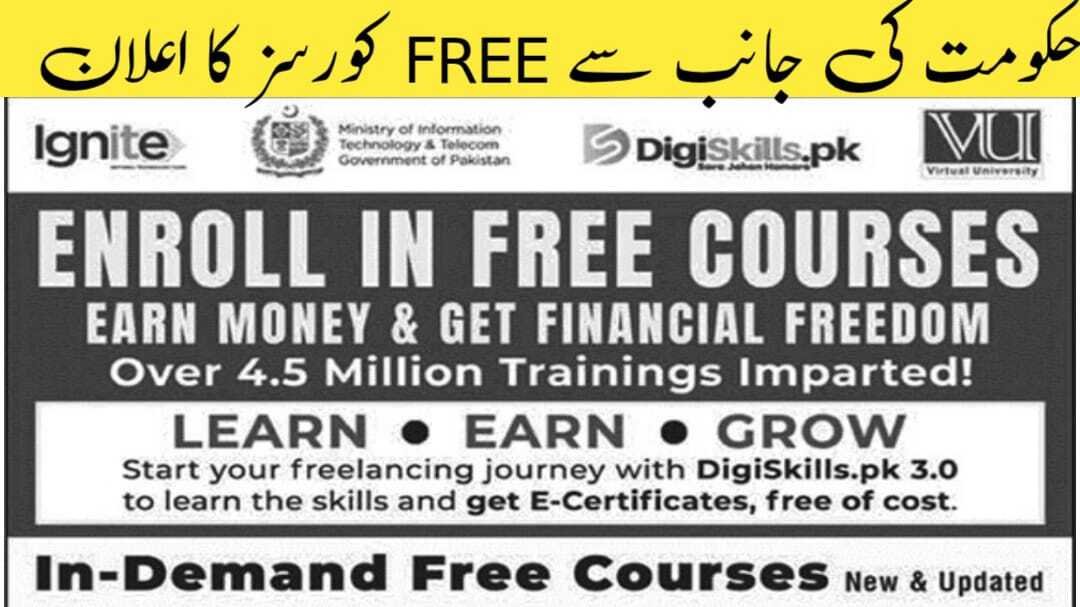 Digiskills Pakistan Free Online Courses December 2025 Walk In Test/interview Latest