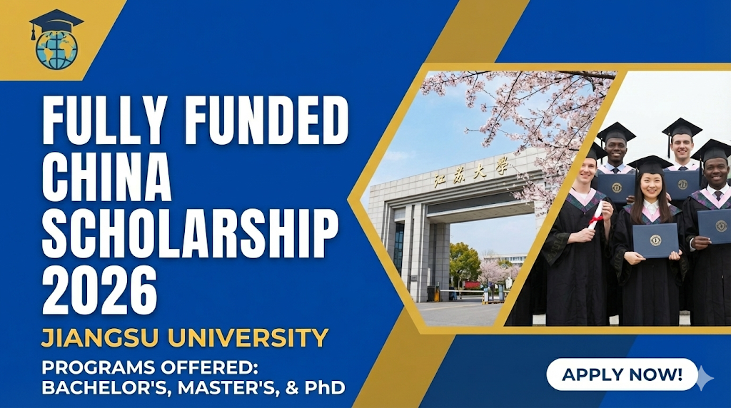 Fully Funded China Scholarship 2026 at Jiangsu University – Complete Guide for International Students